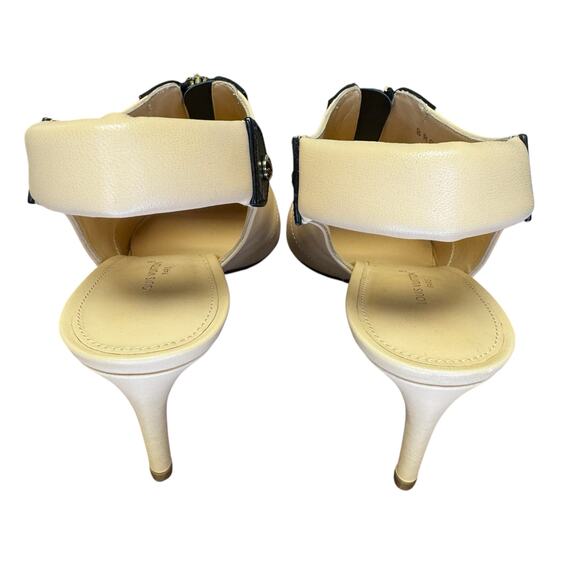 NEW Louis Vuitton Calf Leather Allure Slingback Pumps in Natural Size 39 / US 9 - Picture 10 of 14